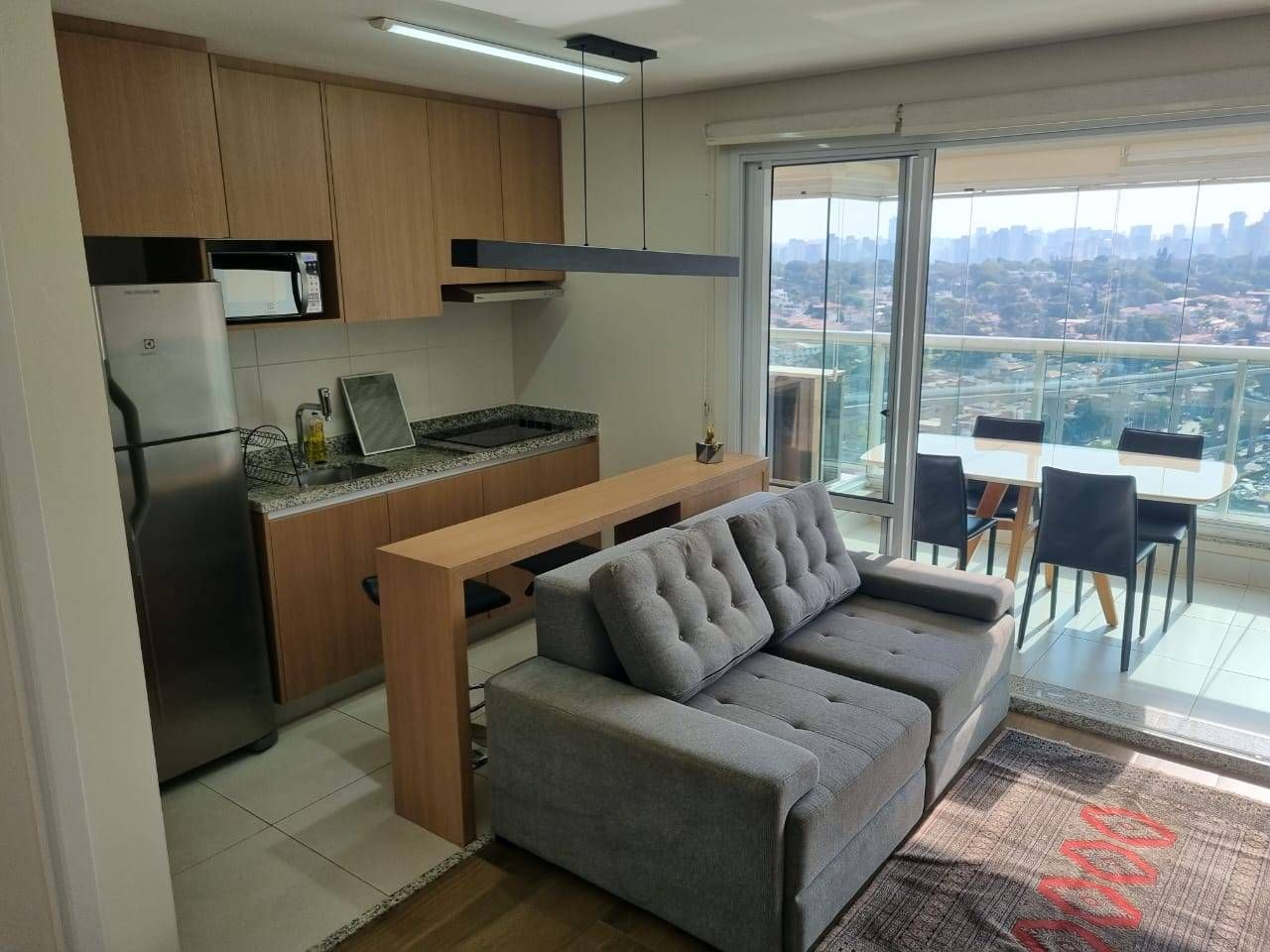 Studio mobiliado 42m² com vaga de garagem - Viaza- Campo Belo - Apartamento em Campo Belo, São Paulo - para locação - FBA SERVICOS FINANCEIROS E IMOBILIARIOS LTDA