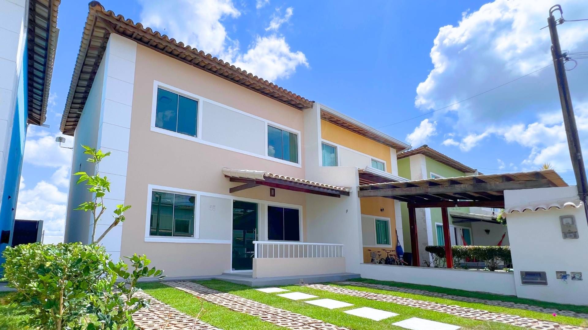 Casa em Condomínio - 3 Quartos e 2 Banheiros Sociais para Venda no Atlântico Ville - Casa de Condomínio em Estância Biquine, Teixeira de Freitas - à venda - Administra Imóveis - LTDA