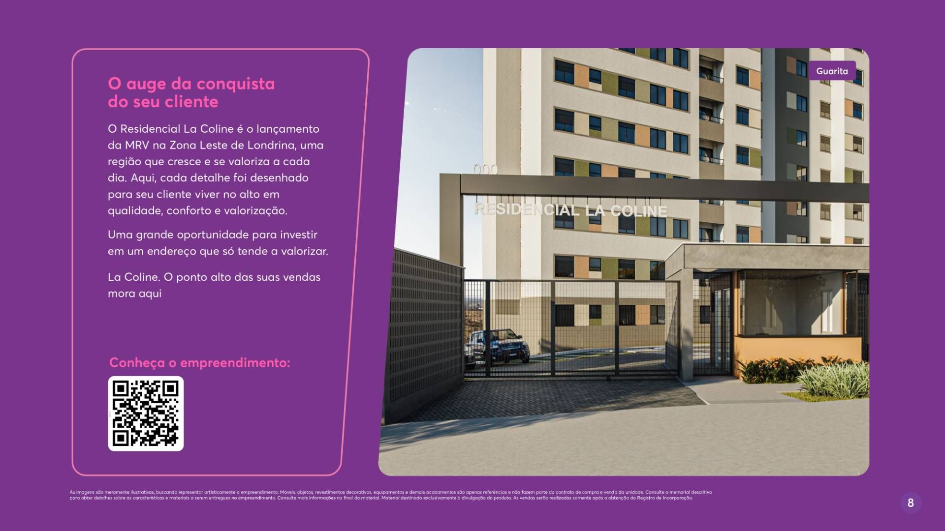 Apartamento à venda na planta no Edf. La Coline na Zona Leste de Londrina