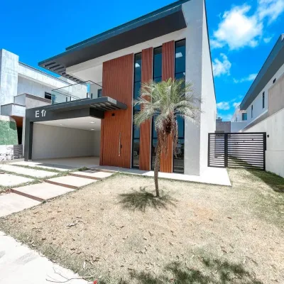 Fachada da casa em Condomínio Damha