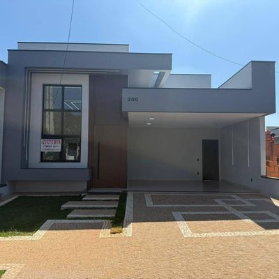 Casa térrea com piscina e área gourmet no Golden Park – Hortolândia - Casa de Condomínio em Jardim Golden Park Residence, Hortolândia - à venda - Terra Vale Negócios Imobiliários