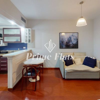 Flat disponível para locação no Ninety Hotel, com 33m², 1 dormitório e 1 vaga de garagem - Flat em Jardim Paulista, São Paulo - para locação - Prime Flats Negócios Imobiliários