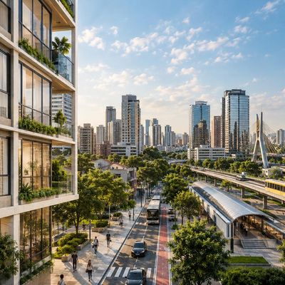 Apartamentos próximos à Linha Amarela do Metrô de São Paulo