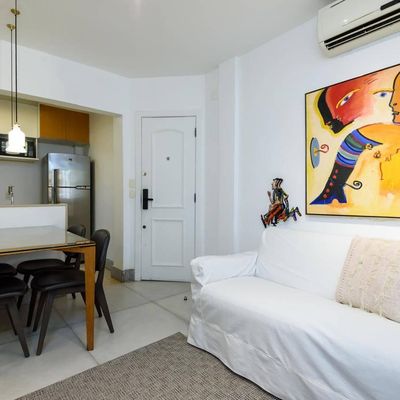 Apartamento com 2 quartos para para alugar totalmente mobiliado no Leblon - Apartamento em Leblon, Rio de Janeiro - para locação - Ativa Imobiliária LTDA