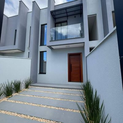 Sobrado Geminado com 2 Suítes no Santo Antônio – Última Unidade - Sobrado geminado em Santo Antônio, Joinville - à venda - PORTO RICO IMOVEIS LTDA