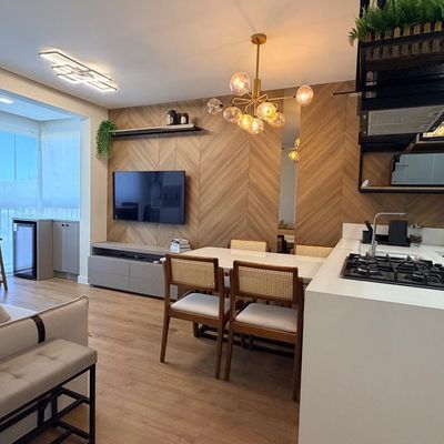 Apartamento para locação anual, totalmente Mobiliado, decorado e equipado, com 2 quartos (sendo duas suítes), 2 vagas de garagem, Mondello Residenza, Bairro Fazenda, Itajaí-SC - Apartamento em Fazenda, Itajaí - para locação - I3 CORRETORES ASSOCIADOS S/S