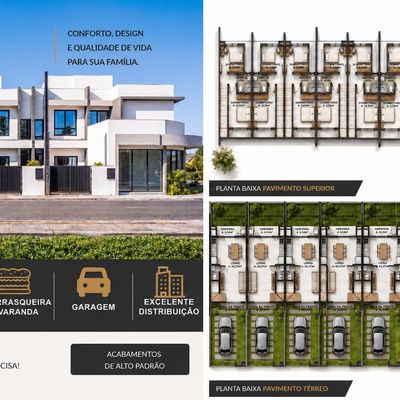 Geminados Três Rios - Casa Geminada em Três Rios do Norte, Jaraguá do Sul - à venda - SONHO D`LAR IMOVEIS LTDA