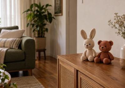 Utilizando amigurumis para decorar seu apartamento novo: 10 dicas