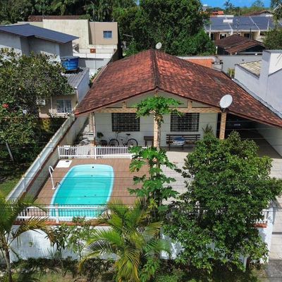 Casa com 3 dormitórios à venda, 175 m² por R$ 650.000,00 - Cambiju - Itapoá/SC - Casa em Cambiju, Itapoá - à venda - Nossa Praia Imóveis