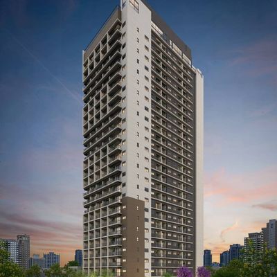 Boulevard Brooklin | Construtora Constrac | Construção | 37 metros | 02 dormitórios com varanda | sem vaga - Apartamento em Vila Cordeiro, São Paulo - à venda - SEGUNDO IMÓVEL