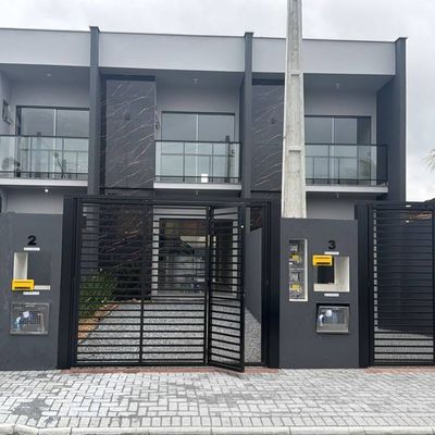 Geminados Novos com 2 Suítes e Alto Padrão de Acabamento no Nova Esperança em Guaramirim/SC - Casa Geminada em Nova Esperança, Guaramirim - à venda - EW Imóveis