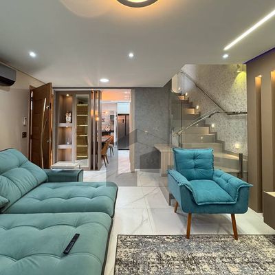 Casa à venda no Condomínio Vila Europa | 3 quartos (1 suíte) | Mobiliada | Quintal - Casa de Condomínio em Jardim Carlos Cooper, Suzano - à venda - Concretual Negocios Imobiliários