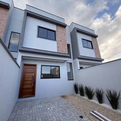 Sobrado com 2 suítes à venda, 76 m² a partir de R$ 550.000 - Gravatá - Navegantes/SC - Sobrado em Gravatá, Navegantes - à venda - P.O Negócios Imobiliários Ltda