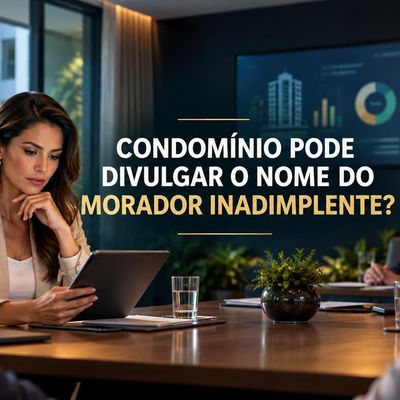 O condomínio pode divulgar o nome do morador inadimplente?