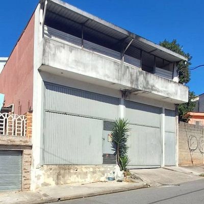 Vende Galpão 377m² Construído e 313m² terreno, Escritura, Habite-se, Trifásico, 3 Banheiros, 1 Sala, na Vila Independência, Mauá-SP - Galpão em Vila Independência, Mauá - à venda - Paula & Abreu Imóveis