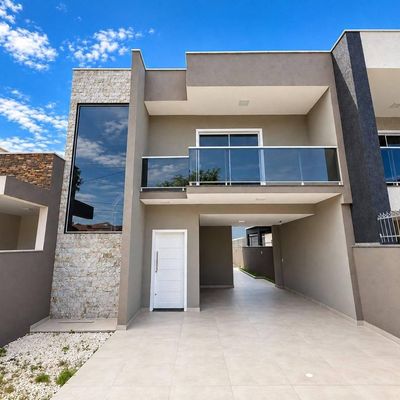 Sobrado com 3 dormitórios à venda, 175 m² por R$ 980.000,00 - Jardim Perola do Atlântico - Itapoá/SC - Sobrado em Jardim Perola do Atlântico, Itapoá - à venda - Nossa Praia Imóveis
