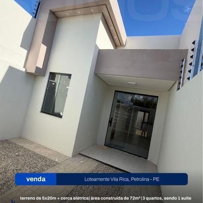 Loteamente Vila Rica - Casa em Topázio, Petrolina - à venda - SOMOS INVESTIMENTOS IMOBILIARIOS LTDA