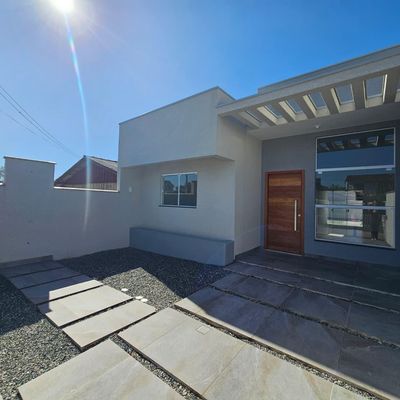 CASA C/ PISCINA À 650M DA PRAIA, 3 QUARTOS SENDO 1 SUITE, BARRA DO SAÍ - Casa em Barra do Sai, Itapoá - à venda - Ampla Engenharia & Imóveis