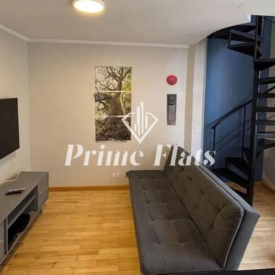 Flat disponível para venda no Condominio Edifício York Duplex Residence, com 43m², 1 dormitório. - Flat em Vila Olímpia, São Paulo - à venda - Prime Flats Negócios Imobiliários