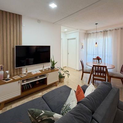 APARTAMENTO SEMIMOBILIADO COM 2 QUARTOS | SÃO LUÍS - Apartamento em São Luís, Jaraguá do Sul - à venda - D2 Imóveis