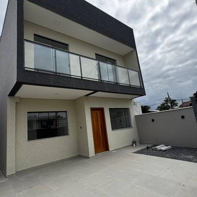 Sobrado com 4 dormitórios à venda, 114 m² por R$ 689.000,00 - Itapema do Norte Gleba II - Itapoá/SC - Sobrado em Itapoá - à venda - Nossa Praia Imóveis