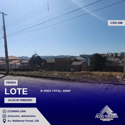 Lote/Terreno, Acácio Ribeiro - Oliveira - Lote/Terreno em Acácio Ribeiro, Oliveira - à venda - ALDO ANTÔNIO TEIXEIRA