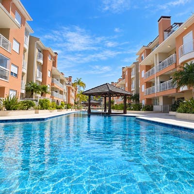 Apartamento de 2 dormitórios com piscina na praia dos Ingleses - Apartamento em Ingleses do Rio Vermelho, Florianópolis - para temporada - Hoteislab Assessoria e Negócios LTDA