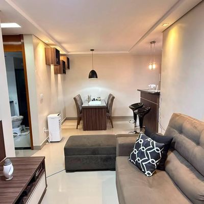 Apartamento 2 quartos mobiliado a venda no Riacho Fundo 2 aceita financiamento - Apartamento em Riacho Fundo II, Brasília - à venda - Silvio Assessoria Imobiliaria