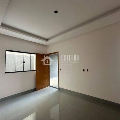 Casa Nova com 03 quartos 01 suíte – Jardim Riviera em Aparecida de Goiânia - Casa em Jardim Riviera, Aparecida de Goiânia - à venda - ESTEVÃO IMOBILIÁRIA LTDA