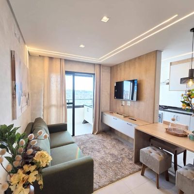 Apartamento 100% Mobiliado e Decorado | Condomínio Altos de Atibaia - Apartamento em Alvinópolis, Atibaia - para locação - Vértice Imobiliária