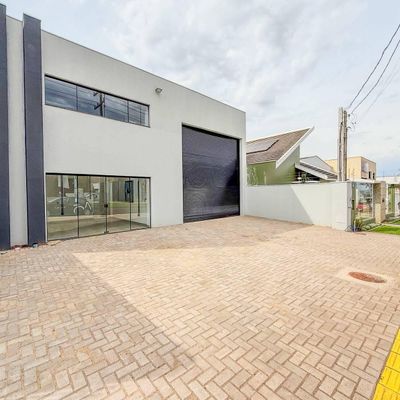 Barracão novo para locação, com 289,00 m² de área construída e estacionamento próprio, JD. PANCERA - TOLEDO/PR - Barracão em Jardim Pancera, Toledo - para locação - IMOBILIÁRIA ÓRIMA