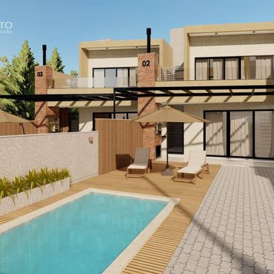 Sobrado com 3 dormitórios à venda, 157 m² por R$ 825.000,00 - Mariluz - Itapoá/SC - Sobrado em Mariluz, Itapoá - à venda - Nossa Praia Imóveis