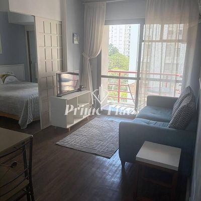 Flat disponível para locação no Prime Boulevard em Moema, com 30m², 1 quarto e 1 vaga - Flat em Moema, São Paulo - para locação - Prime Flats Negócios Imobiliários