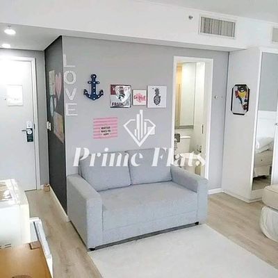 Flat disponível para locação no Hotel Slaviero Essential São Paulo Moema, com 26m², 1 dormitório e 1 vaga - Flat em Moema, São Paulo - para locação - Prime Flats Negócios Imobiliários