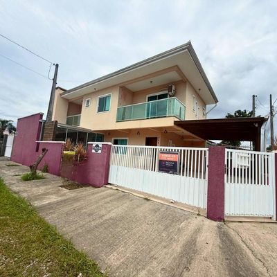 Sobrado com 3 dormitórios à venda, 118 m² por R$ 648.000,00 - Jardim Perola do Atlântico - Itapoá/SC - Sobrado em Jardim Perola do Atlântico, Itapoá - à venda - Nossa Praia Imóveis