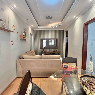 Lindo Apartamento Área Privativa 3 Quartos com 2 Áreas Privativas no Bairro Jardim Vera Cruz em Contagem - Apartamento em Inconfidentes, Contagem - à venda - Via M Empreendimentos Imobiliários Ltda