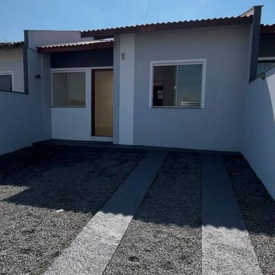 Casa Geminada Com 02 Dormitórios | Corticeira - Guaramirim - Casa Geminada em Corticeira, Guaramirim - à venda - Eskala Imóveis LTDA