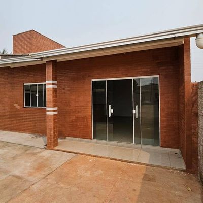 Casa em tijolo a vista, quartos grandes, proximo ao Machado - Casa em Parque Universitário, Sorriso - para locação - Aurora Imobiliária