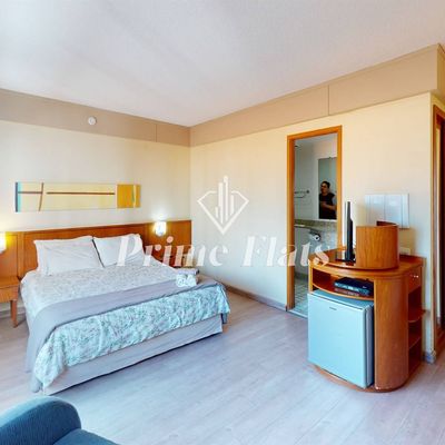 Flat disponível para locação no Live Lodge Residencial Ibirapuera, com 26m², 1 dormitório e 1 vaga - Flat em Vila Clementino, São Paulo - para locação - Prime Flats Negócios Imobiliários