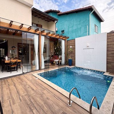 Sobrado alto padrão à venda no Jardim dos Ipês | Mobiliada | 3 suítes | Piscina Aquecida - Sobrado em Jardim dos Ipês, Suzano - à venda - Concretual Negocios Imobiliários