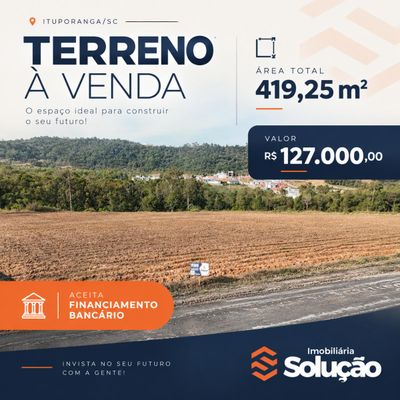 Terreno à venda em Ituporanga/SC - Lote/Terreno em Gabiroba, Ituporanga - à venda - Imobiliária Solução