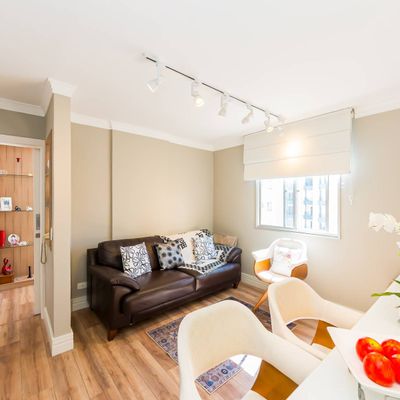 Apartamento 1 Quarto Mobiliado no Batel - Apartamento em Batel, Curitiba - à venda - D18