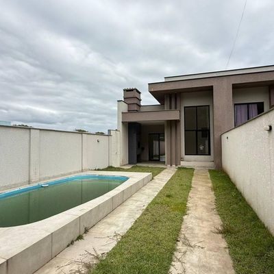 Casa com 3 quartos e piscina à venda, 91 m² por R$ 549.000 - Volta Ao Mundo I - Itapoá/SC - Casa em Volta ao Mundo I, Itapoá - à venda - Nossa Praia Imóveis