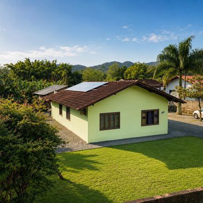 Oportunidade no Rio Novo: Casa + 800 m² de Terreno e Energia Solar - Casa em Rio Novo, Corupá - à venda - CONSTRUTORA O.R. LTDA