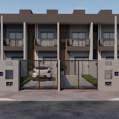 Geminado Duplex com 2 Quartos e 2 Vagas de Garagem - Casa Geminado Duplex em Bananal do Sul, Guaramirim - à venda - Imobiliária SMART