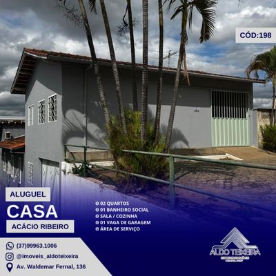 Casa, Acácio Ribeiro - Oliveira - Casa em Acácio Ribeiro, Oliveira - para locação - ALDO ANTÔNIO TEIXEIRA