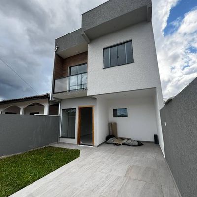 Sobrado com 3 dormitórios à venda, 93 m² por R$ 540.000,00 - Praia do Imperador - Itapoá/SC - Sobrado - à venda - Nossa Praia Imóveis