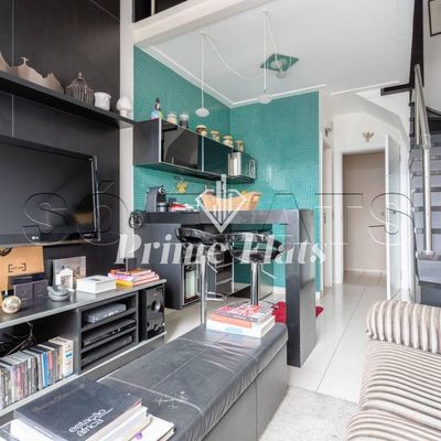 Flat disponível para locação no NYC Berrini Residence no Brooklin, com 39m², 1 quarto e 1 vaga - Flat/Loft/Estúdio em Brooklin, São Paulo - para locação - Prime Flats Negócios Imobiliários
