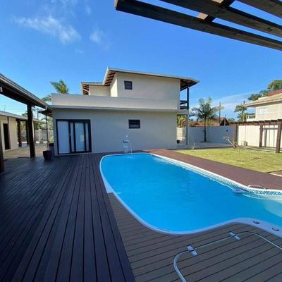 Sobrado com 5 dormitórios à venda, 400 m² por R$ 2.200.000,00 - Itapoá - Itapoá/SC - Sobrado em Itapoá, Itapoá - à venda - Nossa Praia Imóveis